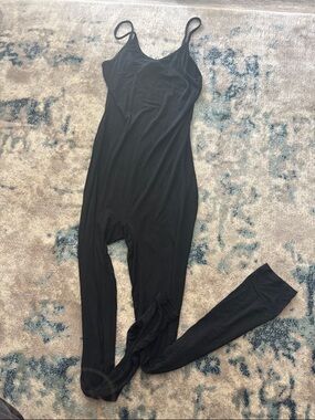 Fashion Nova Black Slim Spaghetti-Strap Jumpsuit